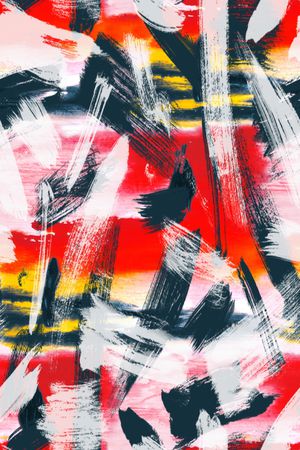 抽象花卉印花华亿平台图片