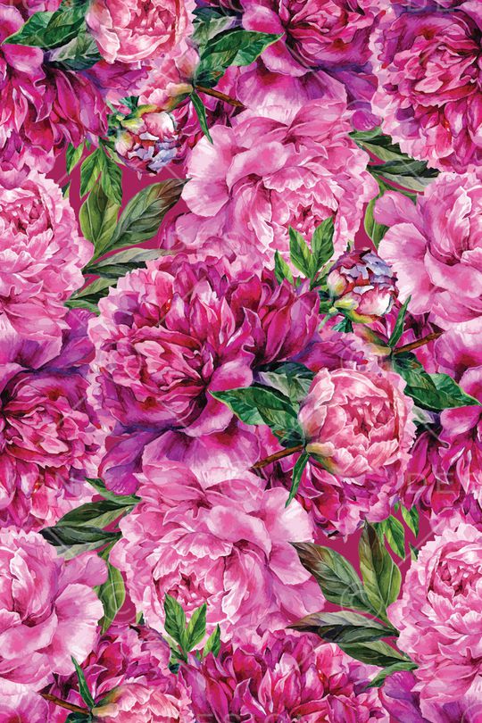 手绘花卉印花华亿平台图片