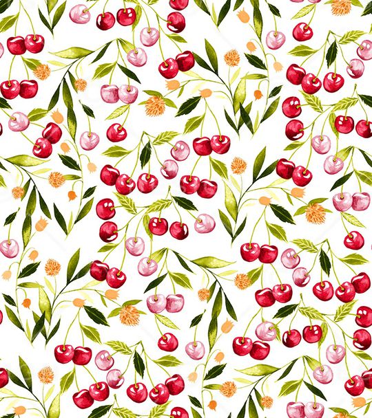 樱桃印花华亿平台图片