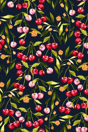 樱桃印花华亿平台图片