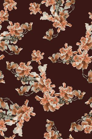 真丝印花华亿平台图片