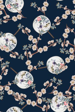 真丝印花华亿平台图片