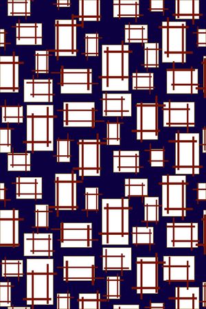 几何花卉印花华亿平台图片