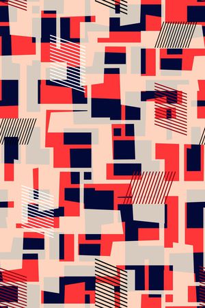 几何花卉印花华亿平台图片