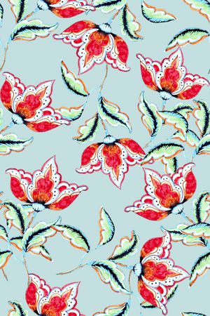 真丝印花华亿平台图片