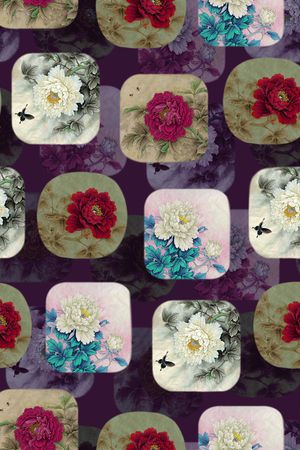 旗袍印花华亿平台图片