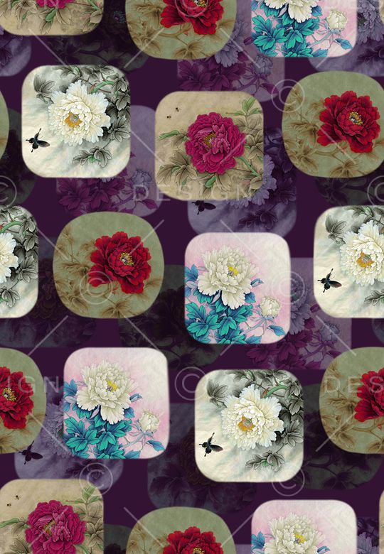 旗袍印花华亿平台图片