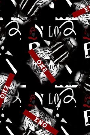 字母印花华亿平台图片