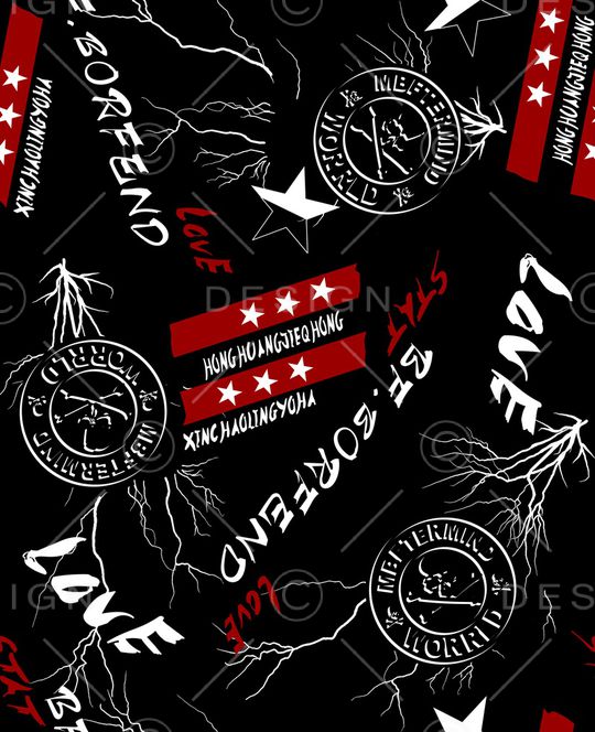 字母印花华亿平台图片