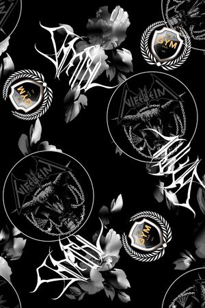 抽象男装印花华亿平台图片