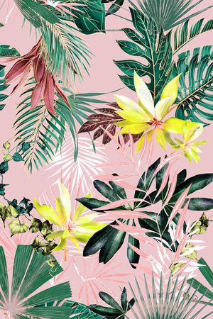 绿植树叶印花华亿平台图片