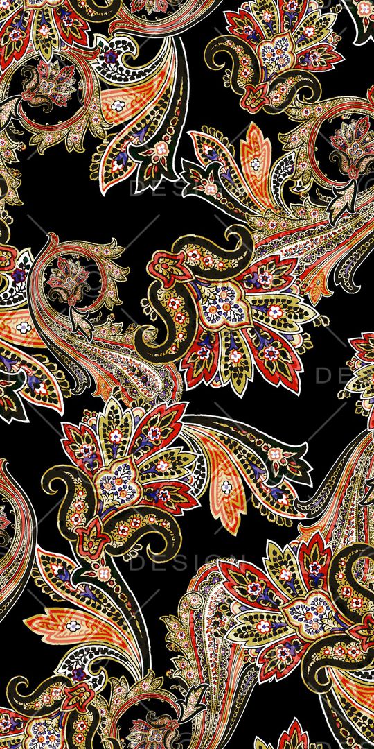 佩斯利印花华亿平台图片