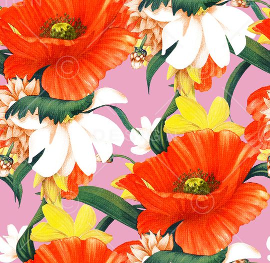 虞美人印花华亿平台图片