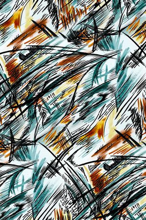 笔触印花华亿平台图片