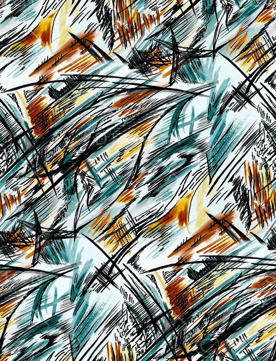 笔触印花华亿平台图片