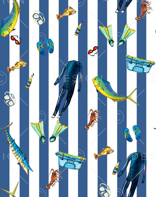 鲨鱼印花华亿平台图片