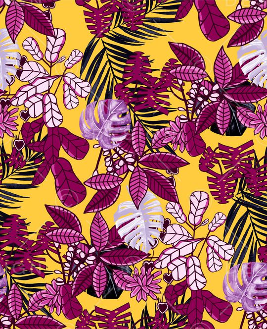 热带华亿平台印花华亿平台图片