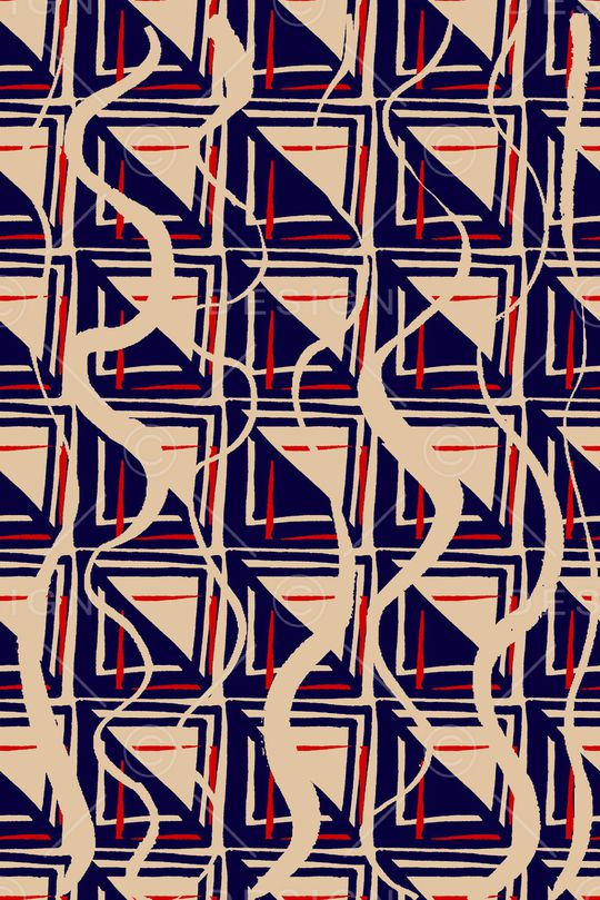 几何印花华亿平台图片