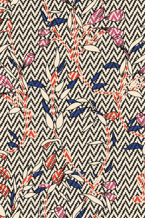 复古印花华亿平台图片