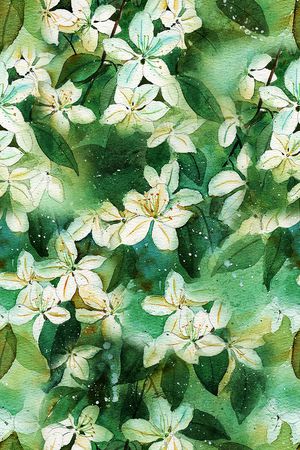 绿植树叶印花华亿平台图片