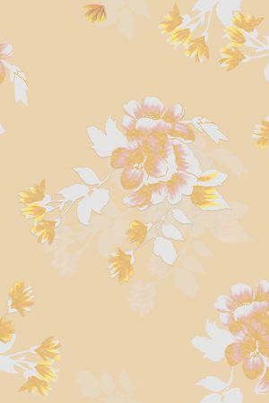 水彩花卉印花华亿平台图片