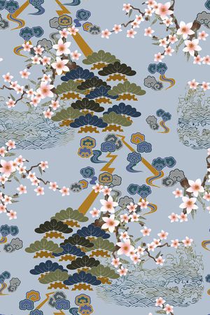 真丝印花华亿平台图片