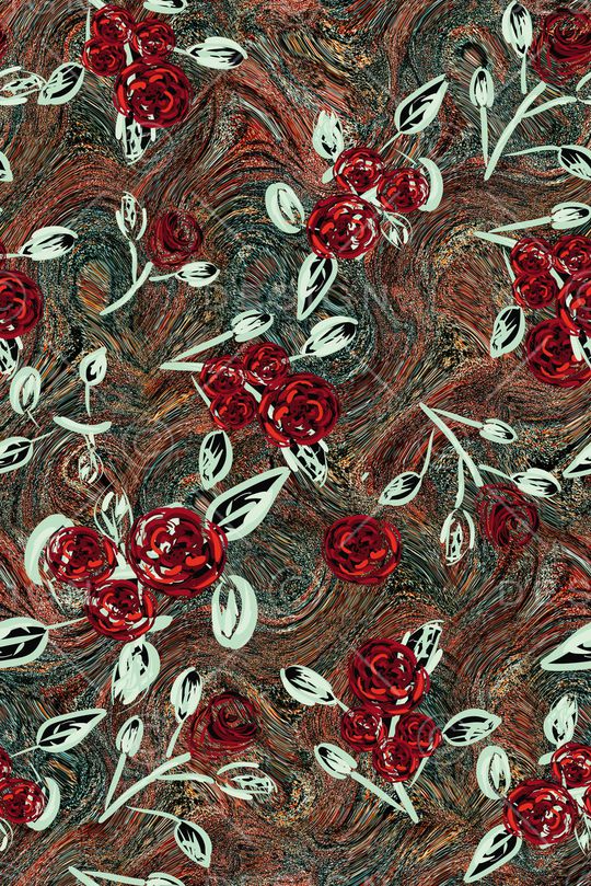 秋冬华亿平台印花华亿平台图片