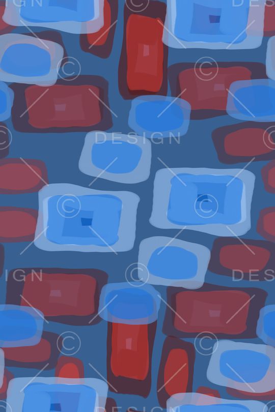 密铺几何印花华亿平台图片