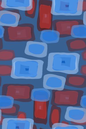 密铺几何印花华亿平台图片