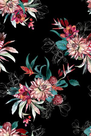 花卉印花华亿平台图片