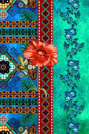 复古印花华亿平台图片