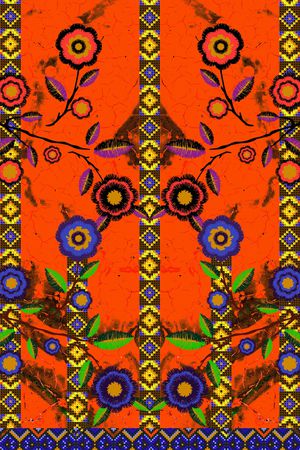 复古印花华亿平台图片