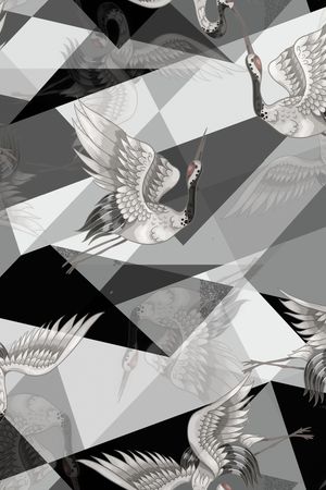 几何结构印花华亿平台图片