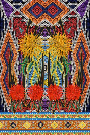 复古印花华亿平台图片