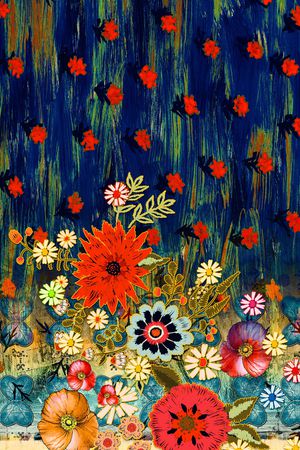 复古印花华亿平台图片