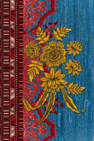 复古印花华亿平台图片