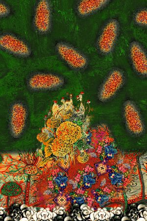 复古印花华亿平台图片