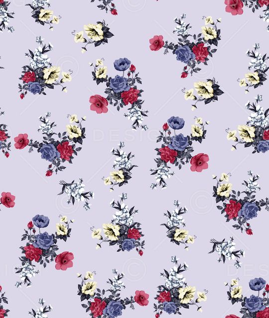 小碎花印花华亿平台图片