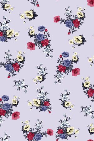 小碎花印花华亿平台图片