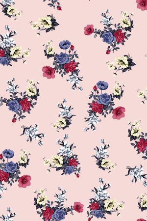 小碎花印花华亿平台图片