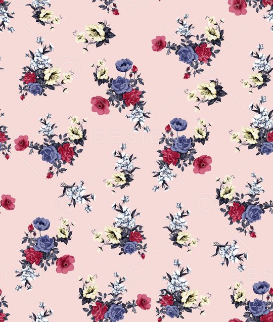 小碎花印花华亿平台图片