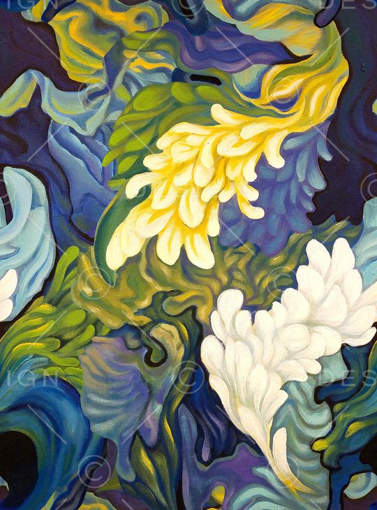 笔触印花华亿平台图片