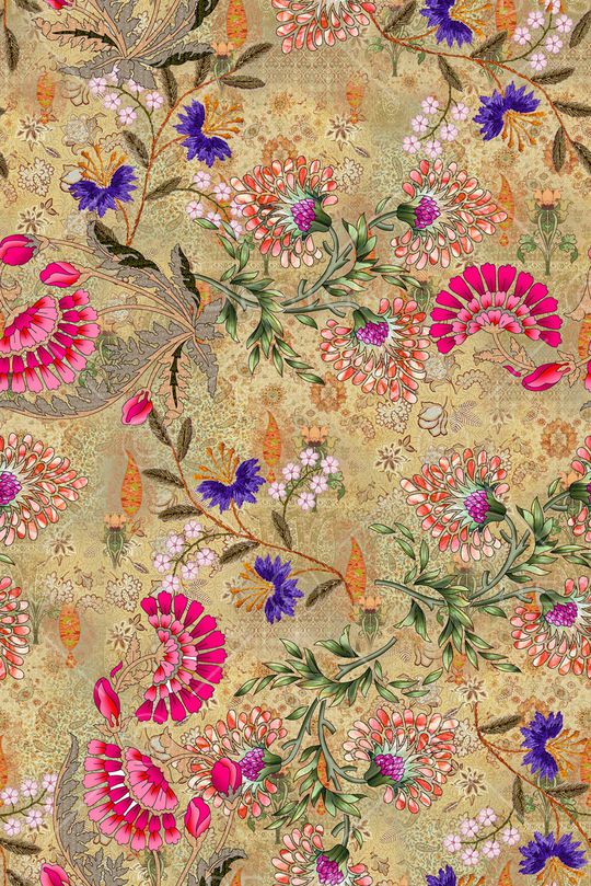 复古印花华亿平台图片