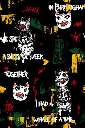 涂鸦印花华亿平台图片