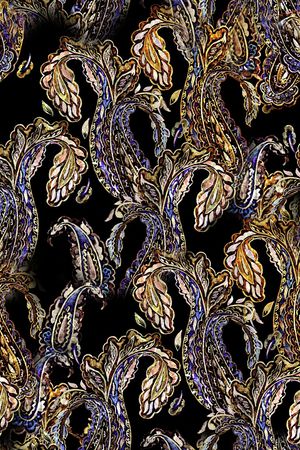 佩斯利印花华亿平台图片