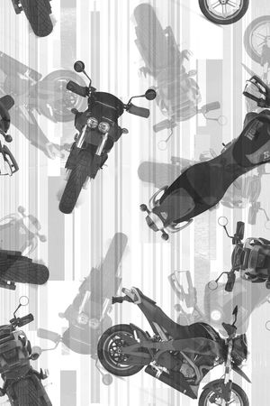 黑白造型印花华亿平台图片