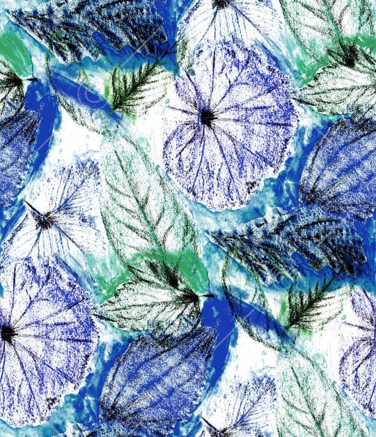 绿植树叶印花华亿平台图片