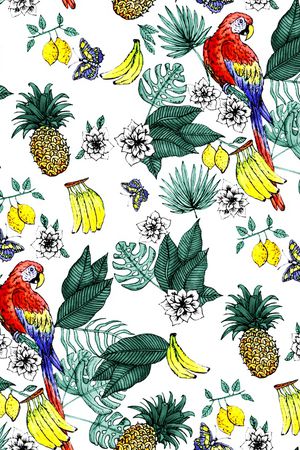 鹦鹉印花华亿平台图片