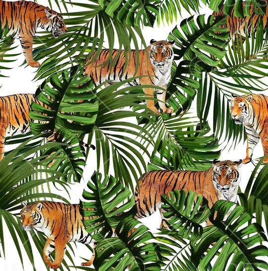 老虎印花华亿平台图片