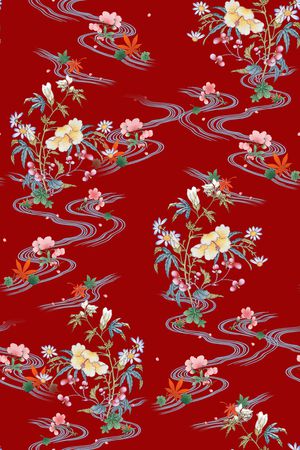 真丝印花华亿平台图片